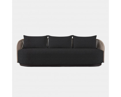 Harbour Milan 3 Seat Sofa - Aluminum Bronze, Lisos Grafito, Twisted Rope Dune