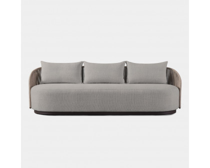 Harbour Milan 3 Seat Sofa - Aluminum Bronze, Lisos Grafito, Twisted Rope Dune