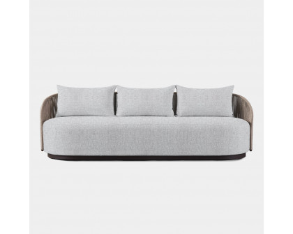 Harbour Milan 3 Seat Sofa - Aluminum Bronze, Copacabana Sand, Twisted Rope Dune