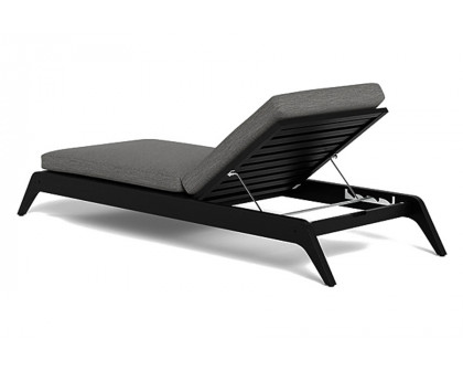 Harbour Mlb Slatted Sun Lounge - Teak Charcoal, Lisos Piedra