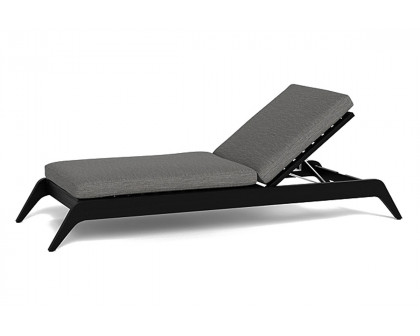 Harbour Mlb Slatted Sun Lounge - Teak Charcoal, Lisos Piedra