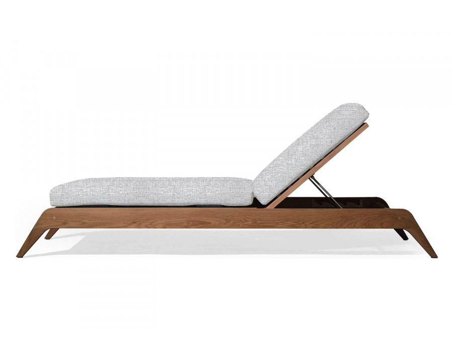 Harbour Mlb Slatted Sun Lounge - Teak Natural, Copacabana Sand