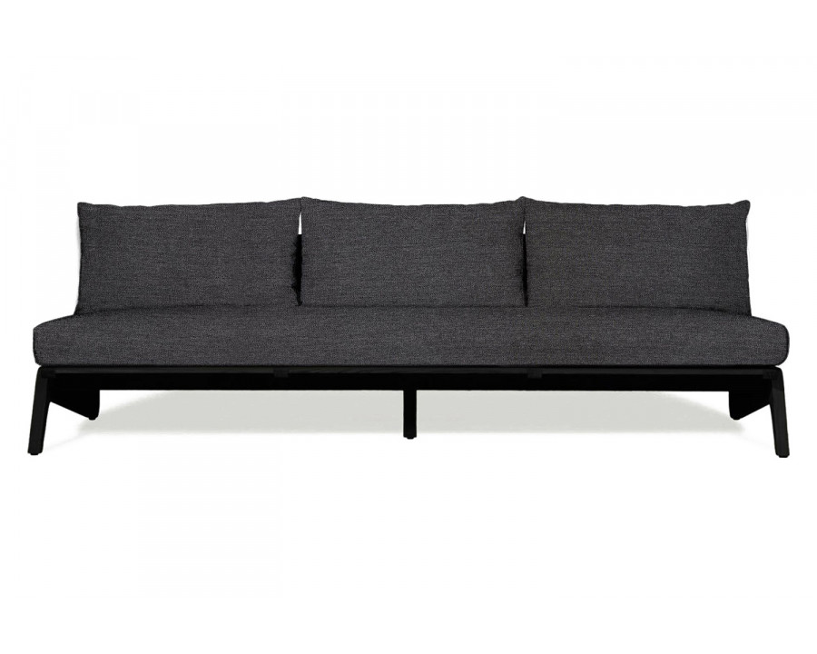 Harbour Mlb 3 Seat Armless Sofa - Teak Charcoal, Lisos Grafito