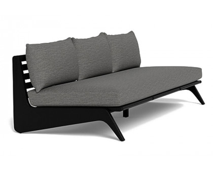 Harbour Mlb 3 Seat Armless Sofa - Teak Charcoal, Lisos Grafito