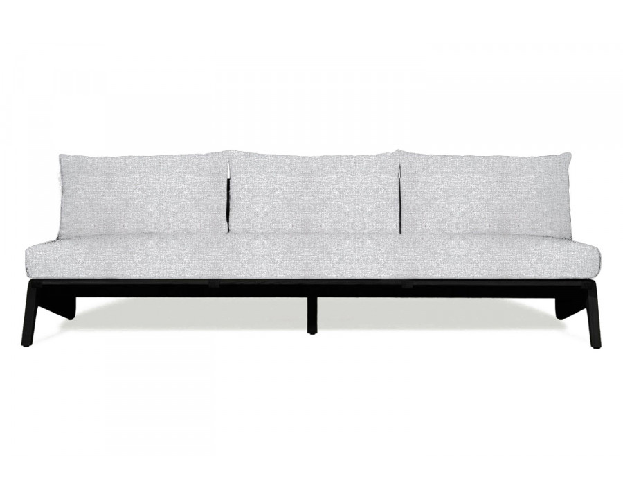 Harbour Mlb 3 Seat Armless Sofa - Teak Charcoal, Copacabana Sand