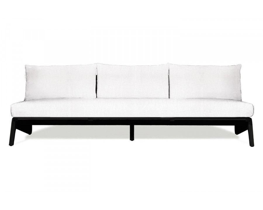 Harbour Mlb 3 Seat Armless Sofa - Teak Charcoal, Panama Blanco