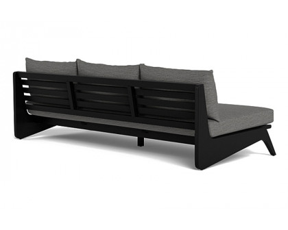 Harbour Mlb 3 Seat Armless Sofa - Teak Charcoal, Panama Cloud