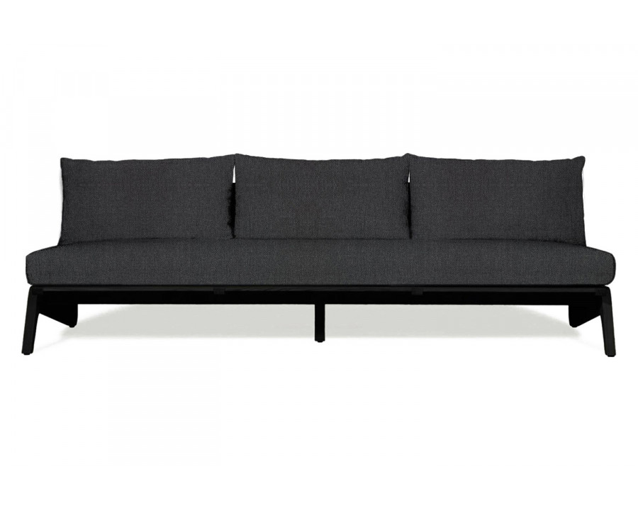 Harbour Mlb 3 Seat Armless Sofa - Teak Charcoal, Panama Grafito