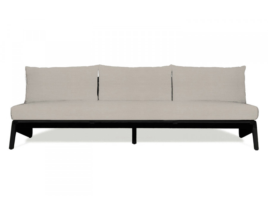 Harbour Mlb 3 Seat Armless Sofa - Teak Charcoal, Panama Marble