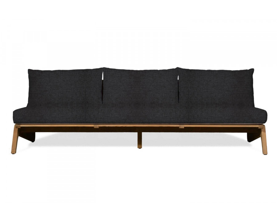 Harbour Mlb 3 Seat Armless Sofa - Teak Natural, Copacabana Midnight