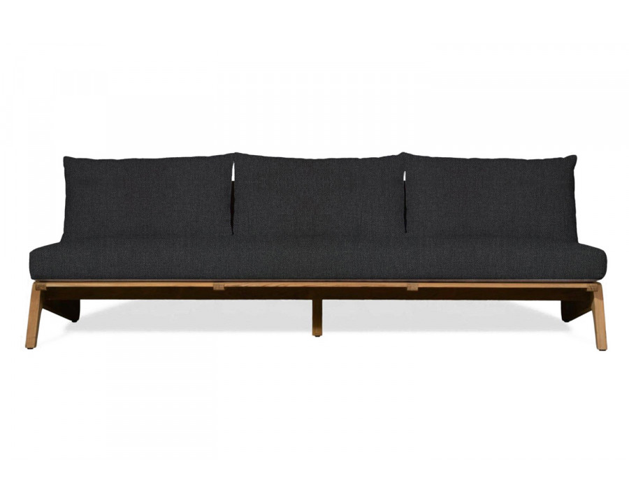 Harbour Mlb 3 Seat Armless Sofa - Teak Natural, Panama Grafito