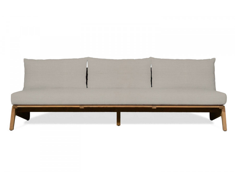 Harbour Mlb 3 Seat Armless Sofa - Teak Natural, Panama Marble