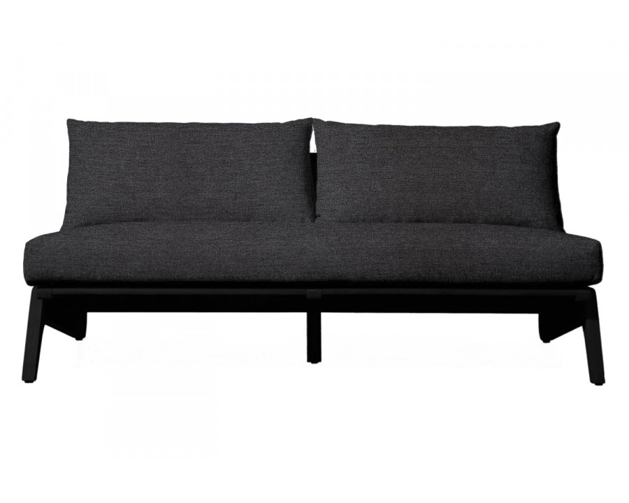 Harbour Mlb 2 Seat Armless Sofa - Teak Charcoal, Lisos Grafito