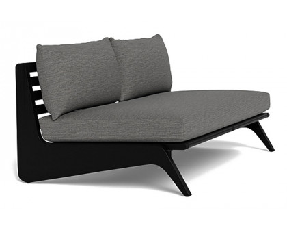 Harbour Mlb 2 Seat Armless Sofa - Teak Charcoal, Lisos Grafito