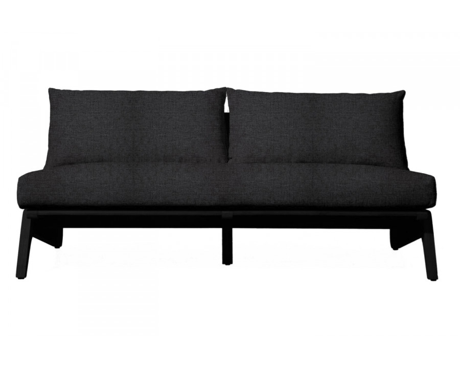 Harbour Mlb 2 Seat Armless Sofa - Teak Charcoal, Copacabana Midnight