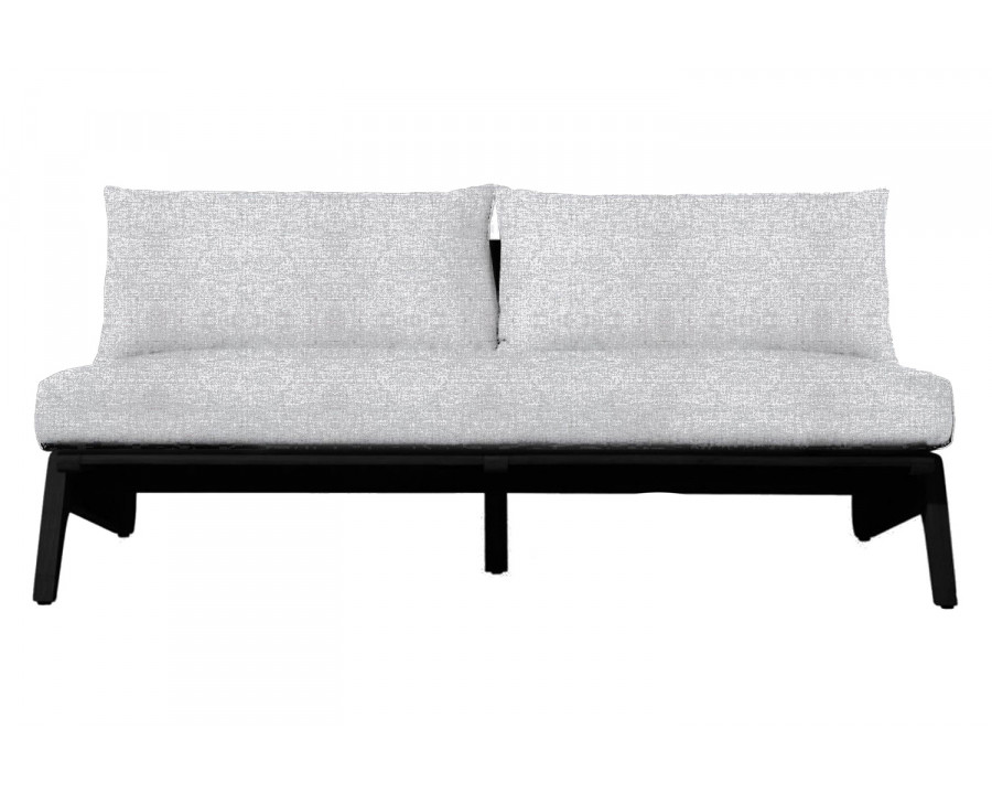 Harbour Mlb 2 Seat Armless Sofa - Teak Charcoal, Copacabana Sand