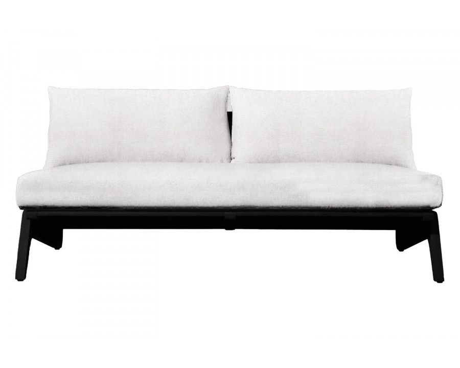 Harbour Mlb 2 Seat Armless Sofa - Teak Charcoal, Panama Blanco