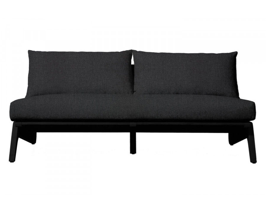 Harbour Mlb 2 Seat Armless Sofa - Teak Charcoal, Panama Grafito