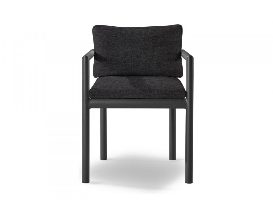 Harbour Moab Dining Chair - Aluminum Asteroid, Lisos Grafito