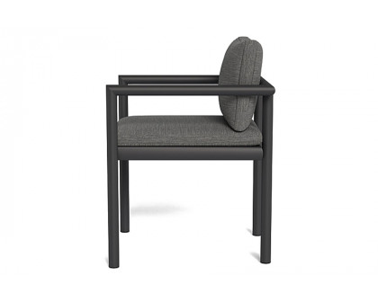 Harbour Moab Dining Chair - Aluminum Asteroid, Lisos Grafito