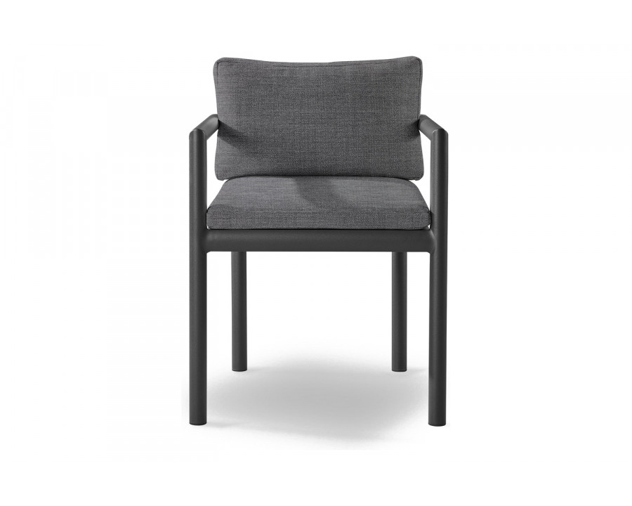 Harbour Moab Dining Chair - Aluminum Asteroid, Lisos Piedra