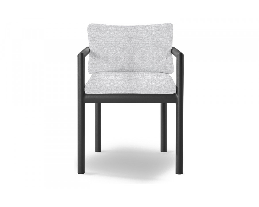 Harbour Moab Dining Chair - Aluminum Asteroid, Copacabana Sand