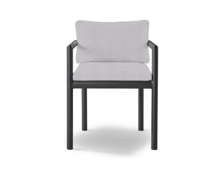 Harbour Moab Dining Chair - Aluminum Asteroid, Panama Cloud