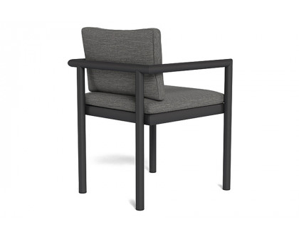 Harbour Moab Dining Chair - Aluminum Asteroid, Panama Cloud