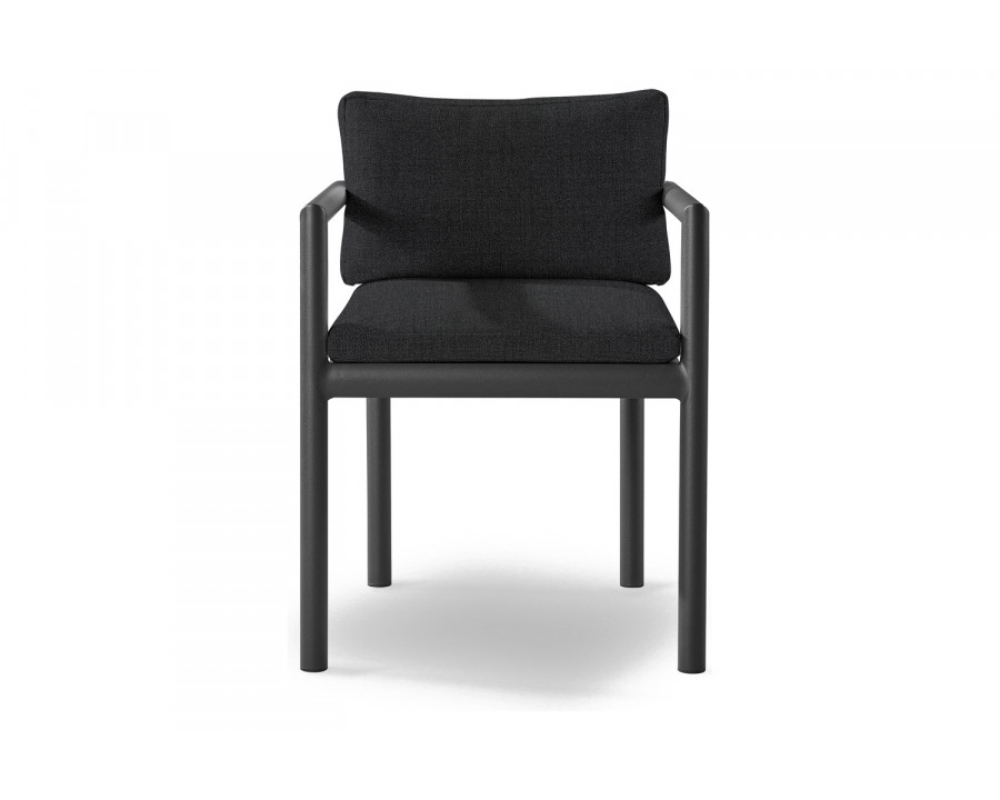 Harbour Moab Dining Chair - Aluminum Asteroid, Panama Grafito