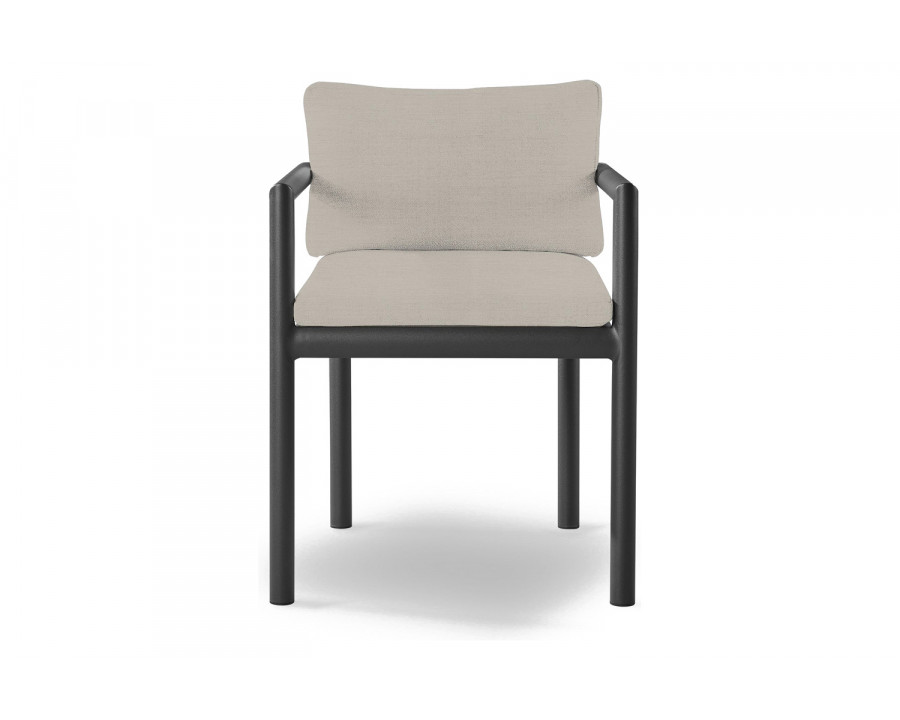 Harbour Moab Dining Chair - Aluminum Asteroid, Panama Marble