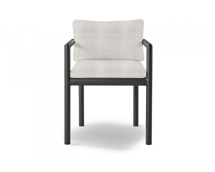 Harbour Moab Dining Chair - Aluminum Asteroid, Riviera Ivory