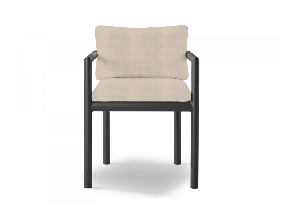 Harbour Moab Dining Chair - Aluminum Asteroid, Riviera Sand