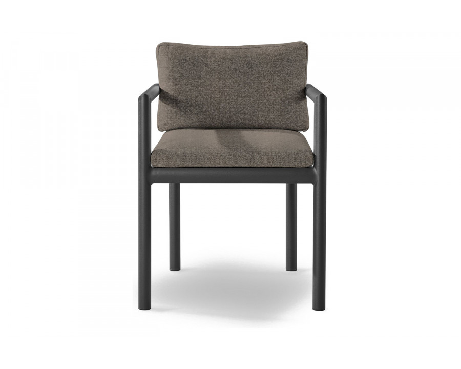 Harbour Moab Dining Chair - Aluminum Asteroid, Riviera Stone