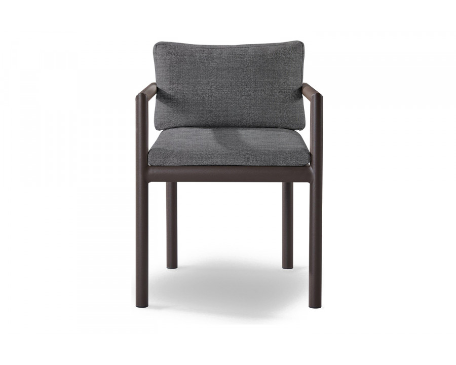 Harbour Moab Dining Chair - Aluminum Bronze, Lisos Piedra