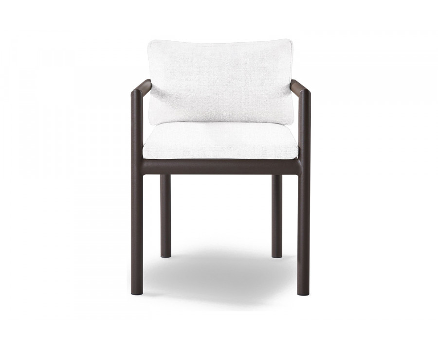 Harbour Moab Dining Chair - Aluminum Bronze, Panama Blanco