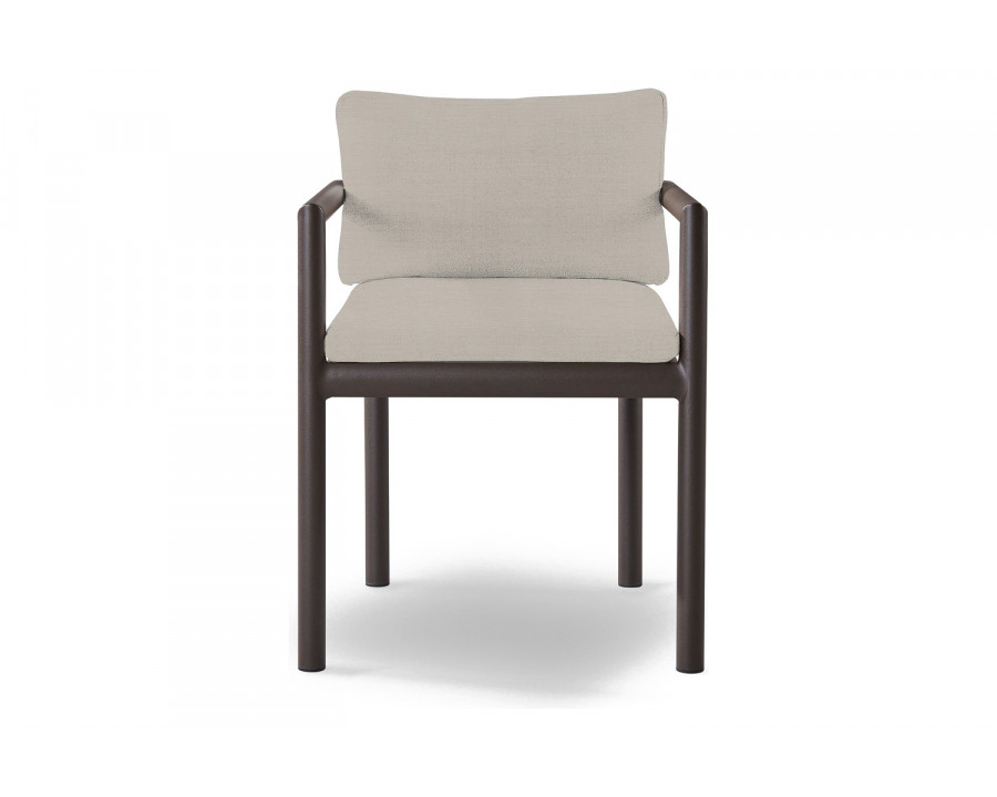 Harbour Moab Dining Chair - Aluminum Bronze, Panama Marble