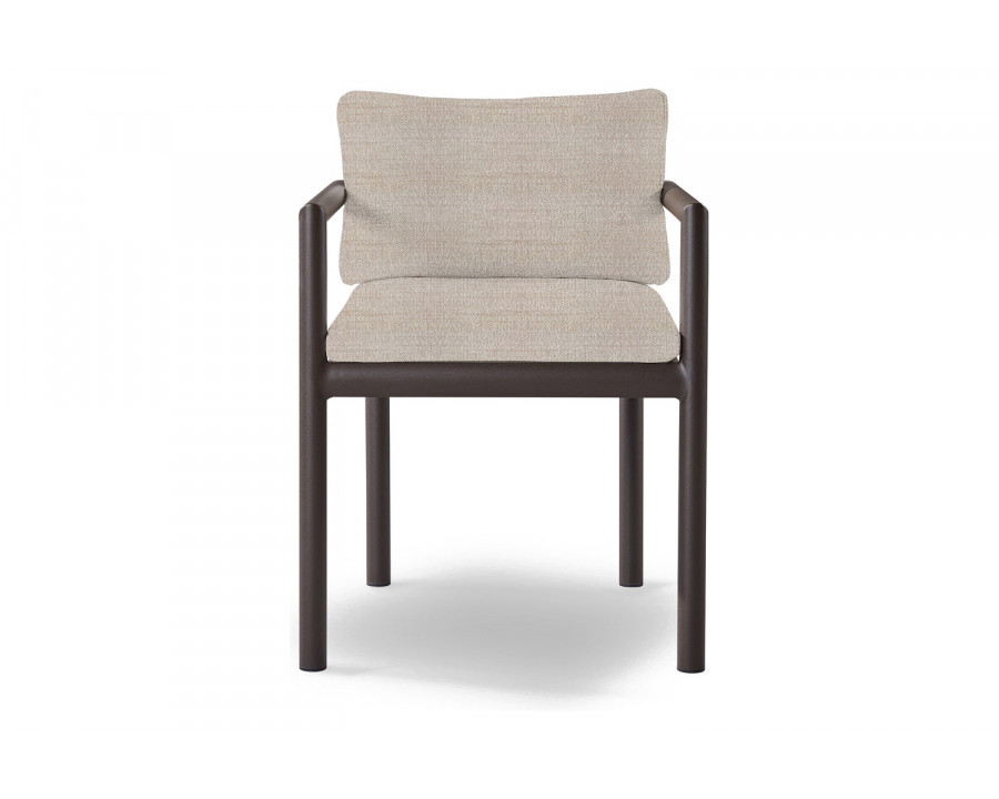 Harbour Moab Dining Chair - Aluminum Bronze, Siesta Taupe