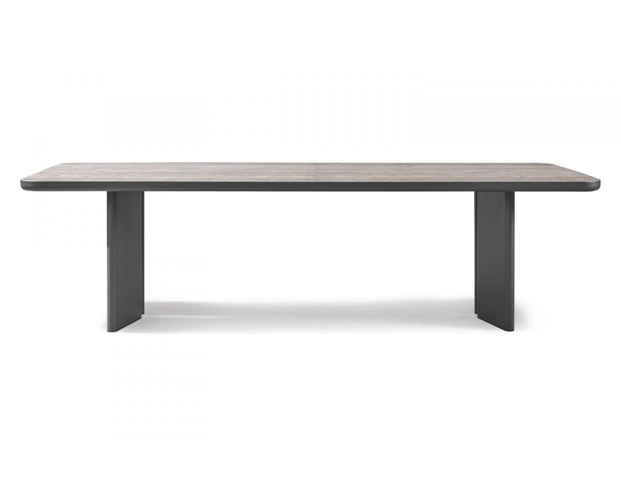 Harbour Moab 107" Rectangle Dining Table - Aluminum Asteroid