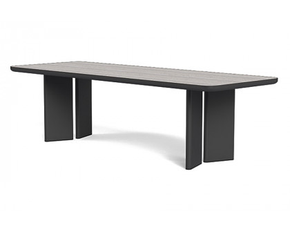 Harbour Moab 107" Rectangle Dining Table - Aluminum Asteroid