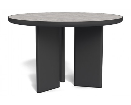 Harbour Moab 48" Round Dining Table - Aluminum Asteroid