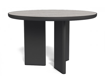 Harbour Moab 48" Round Dining Table - Aluminum Asteroid