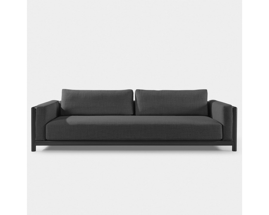 Harbour Moab Sofa 108" - Aluminum Asteroid, Siesta Indigo