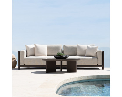 Harbour Moab Sofa 108" - Aluminum Asteroid, Siesta Indigo