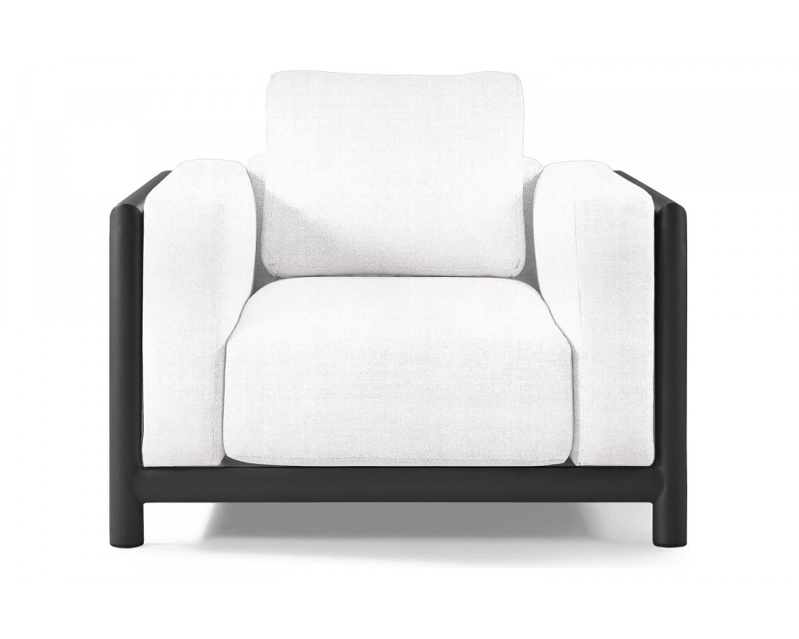 Harbour Moab Lounge Chair - Aluminum Asteroid, Panama Blanco