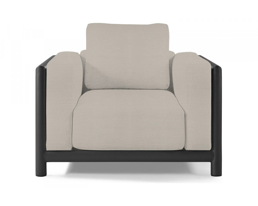 Harbour Moab Lounge Chair - Aluminum Asteroid, Panama Marble