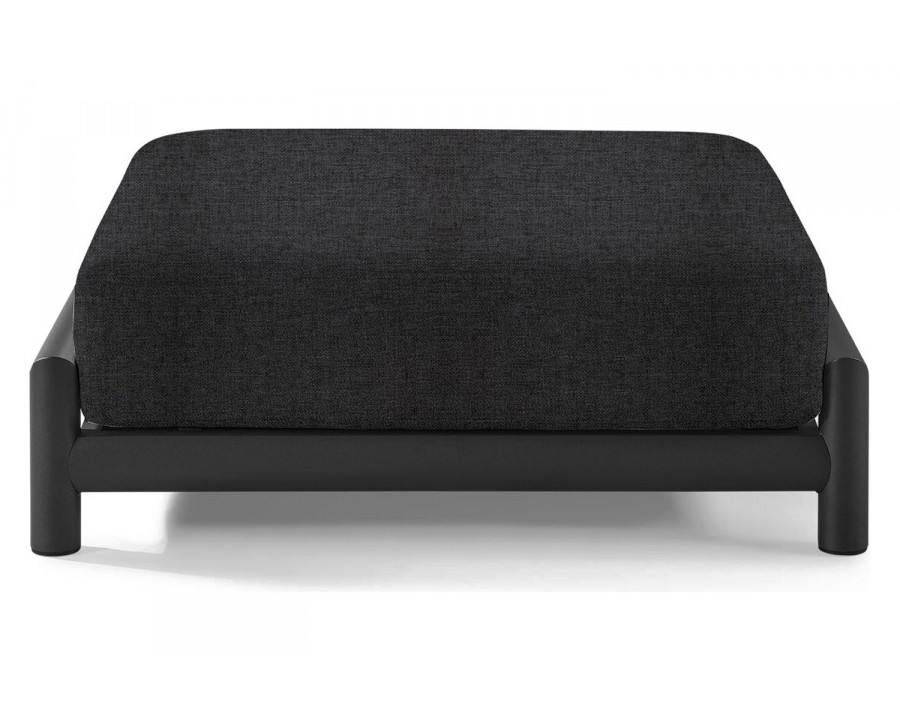 Harbour Moab Ottoman - Aluminum Asteroid, Copacabana Midnight