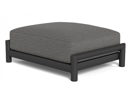 Harbour Moab Ottoman - Aluminum Asteroid, Copacabana Midnight