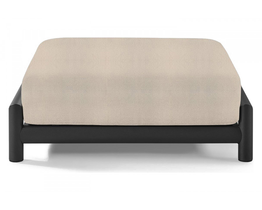 Harbour Moab Ottoman - Aluminum Asteroid, Riviera Sand