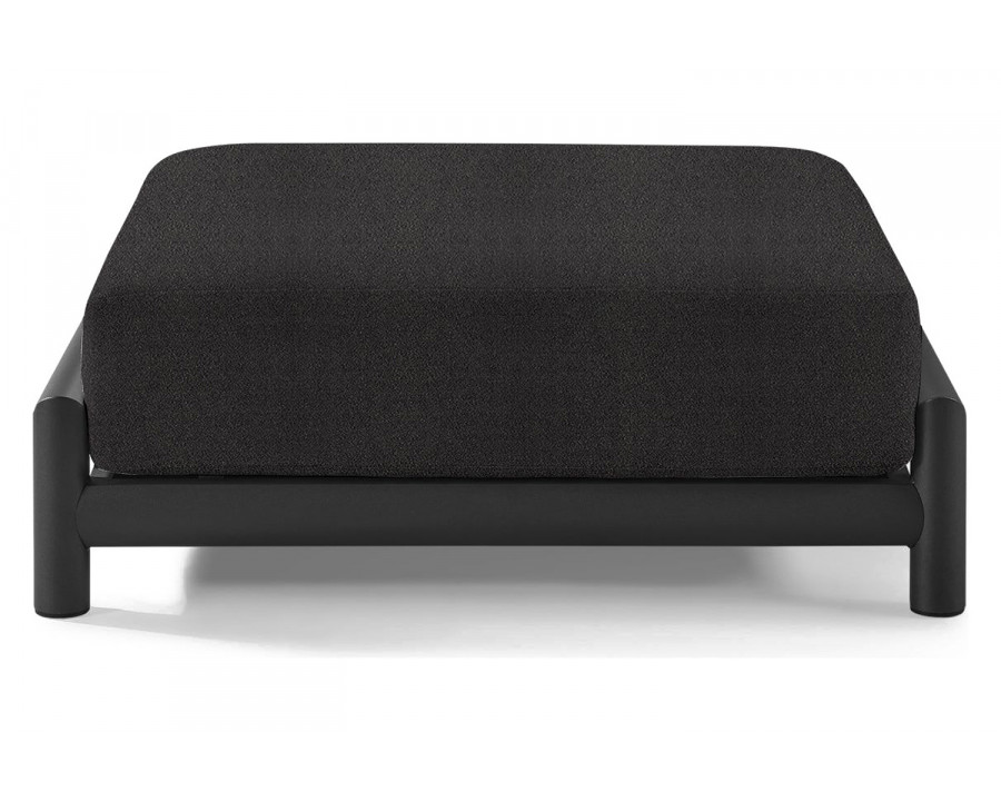 Harbour Moab Ottoman - Aluminum Asteroid, Riviera Slate