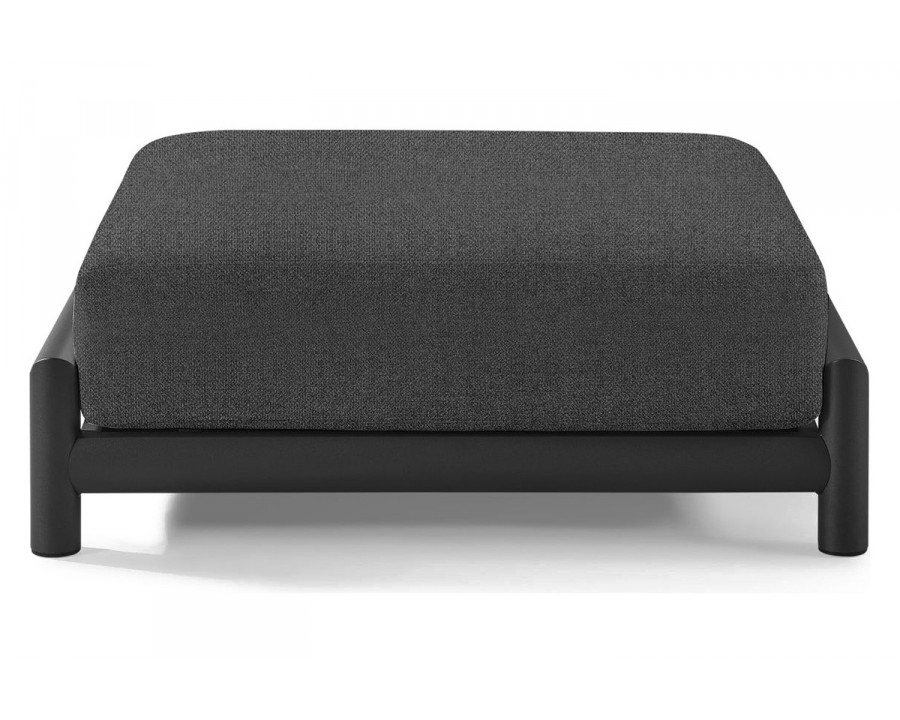 Harbour Moab Ottoman - Aluminum Asteroid, Siesta Slate